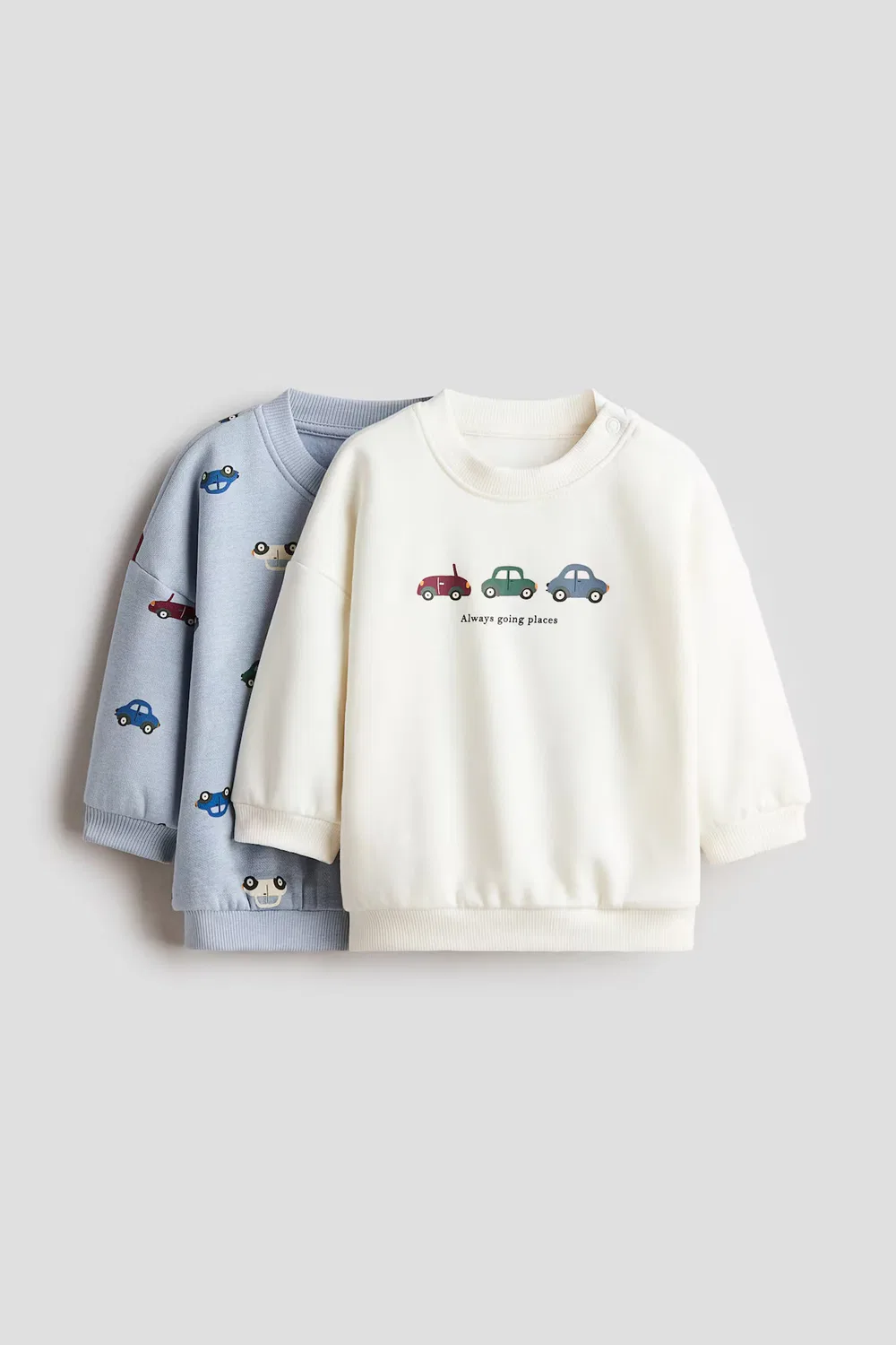 Комплект из 2 толстовок с принтом H&M, Hellblau/Always Going Places