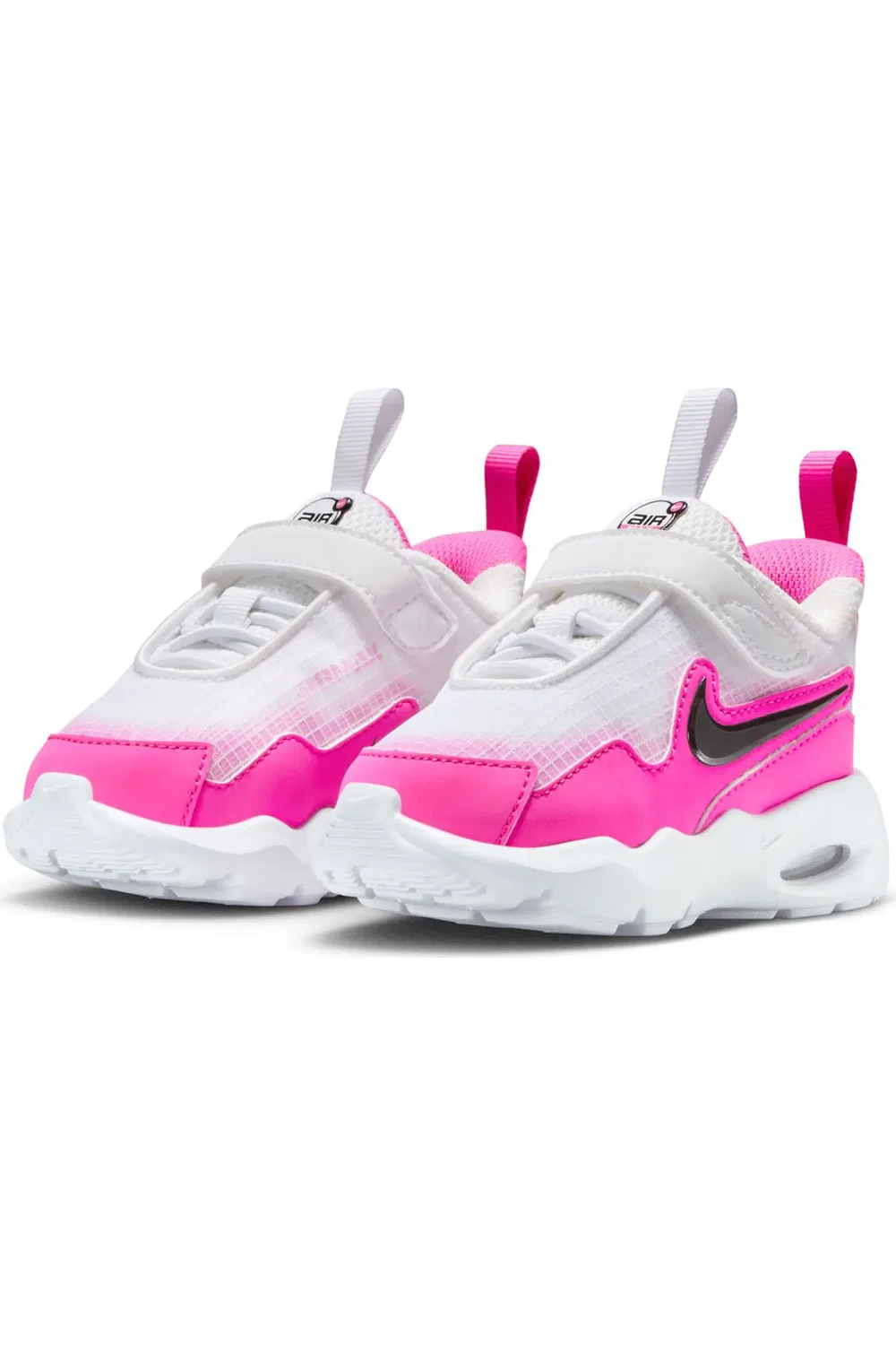 Детские кроссовки с амортизацией Max Air Nova Nike, White/Black/Laser Fuchsia — фото 2