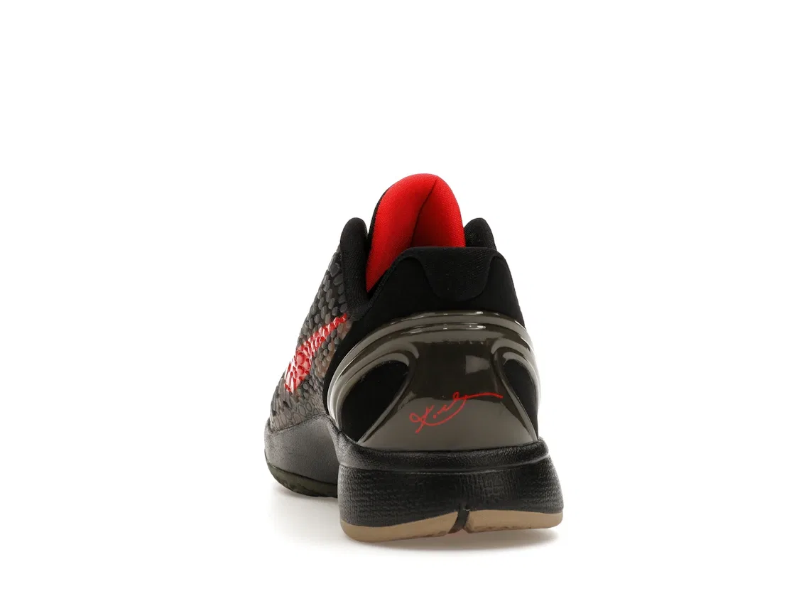 Детские кроссовки для активного спорта Nike Kobe 6 Protro Nike, Black/Crimson-Bog Green-Khaki — фото 4