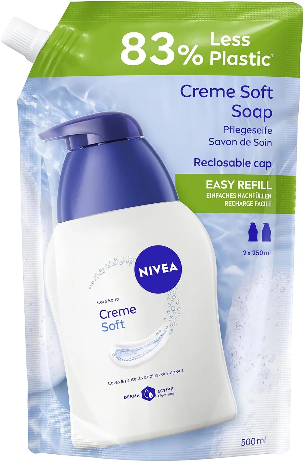 Жидкое мыло для рук NIVEA Creme Soft, 500 мл, Белый