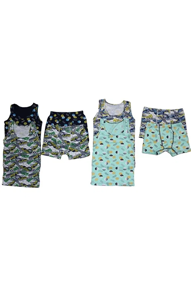 Детский комплект боксеров для мальчиков хлопковый Boxer Shorts Poli Underwear, Colorful — фото 4