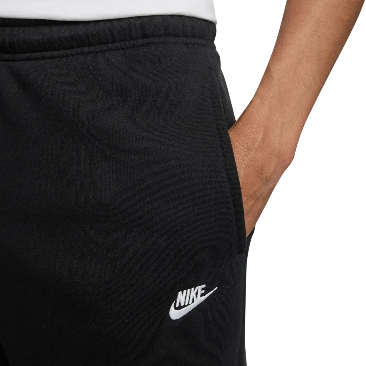 Мужские брюки Club Joggers Nike, черный/белый — фото 3