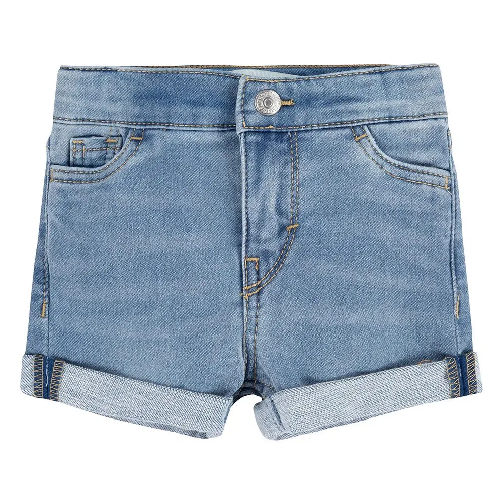 Детские шорты для девочек с отворотом Levi's, Blue
