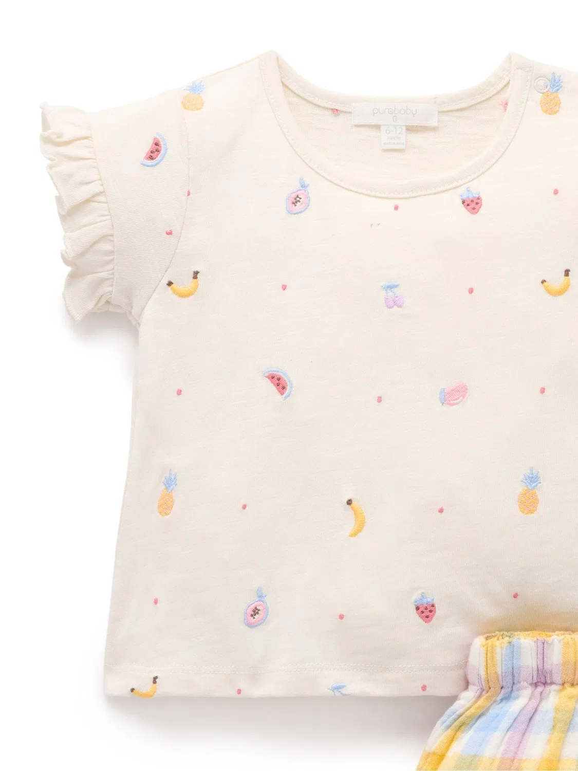 Комплект футболка и шорты Purebaby, розовый — фото 4