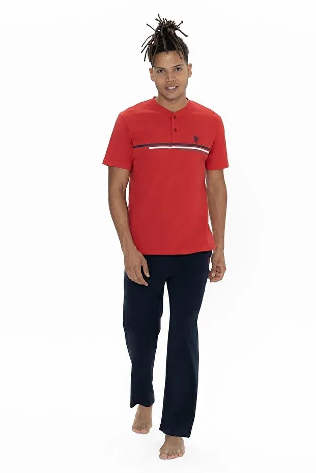 Мужской комплект пижам с коротким рукавом U.S. Polo Assn., Red