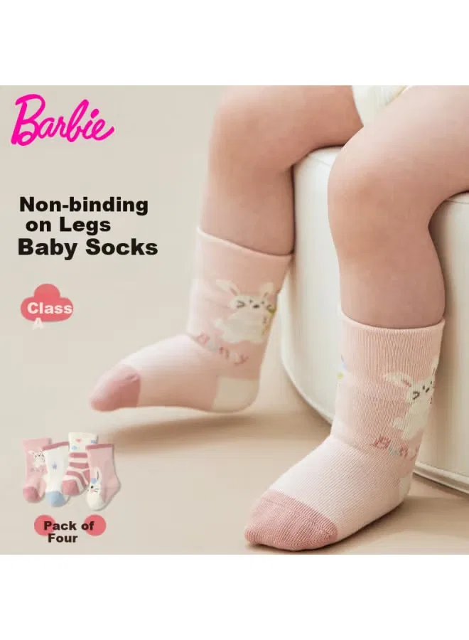 Носки детские хлопковые для девочек 0-6 месяцев Barbie
