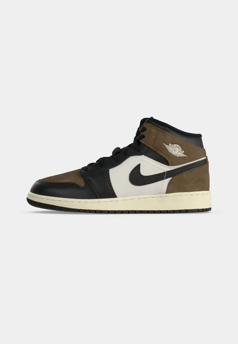 Air 1 mid унисекс - высокие кроссовки Jordan, Black/Phantom/Palomino/University Red/Sail — фото 2