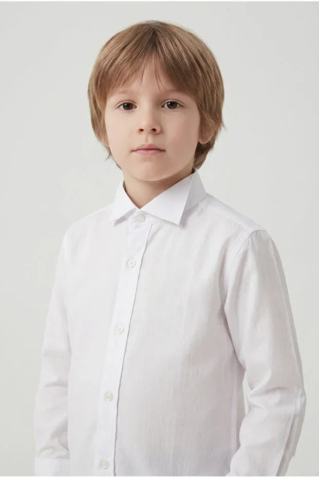 Детская рубашка для мальчиков с длинным рукавом Doctor Junior, White