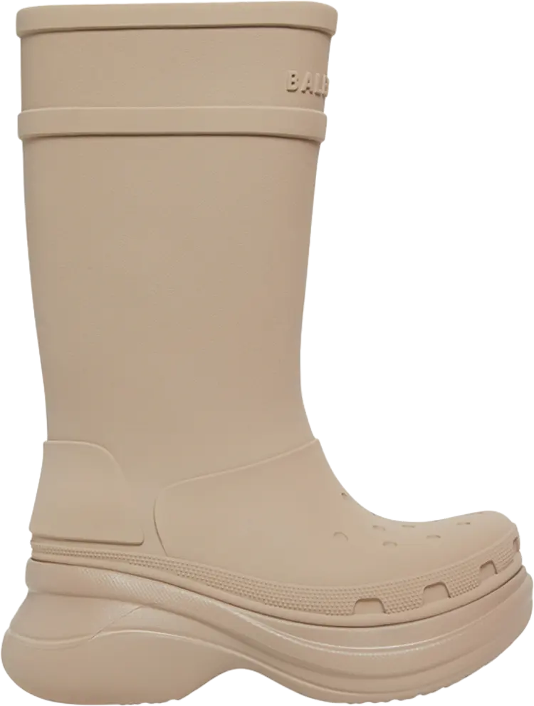

Ботинки Crocs x Balenciaga Clog Boot 2.0 Beige, коричневый