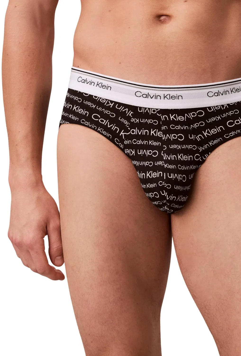 Мужские трусы-слипы с принтом Calvin Klein, Multicoloured (Pct/Dft/Sil) — фото 4
