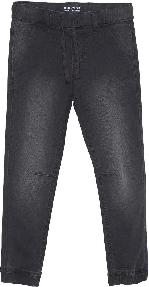 Джинсы детские свободного кроя с эластаном Jeans boy stretch loose fit Minymo, серый
