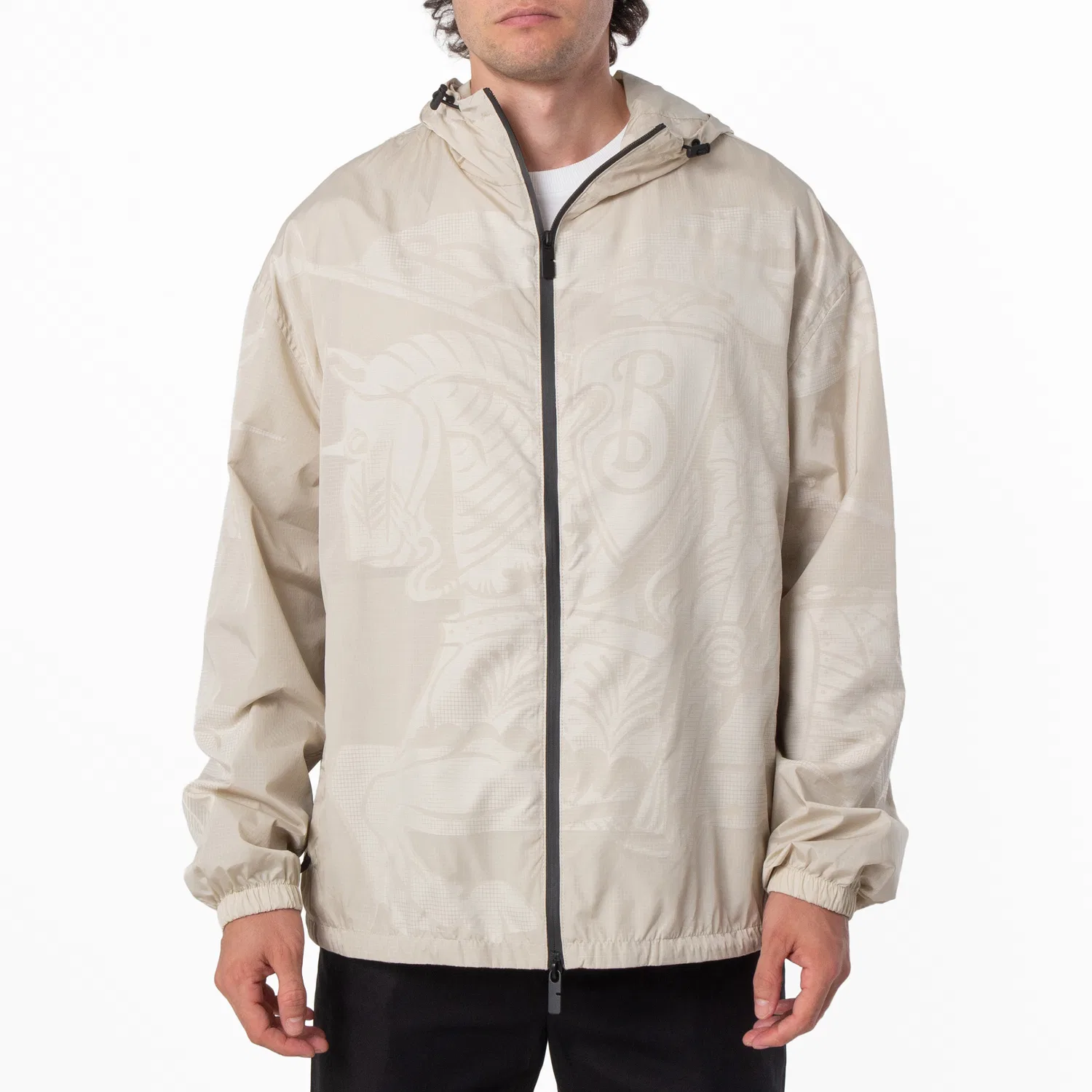 Куртка легкая с капюшоном EKD Lightweight Hooded Jacket Burberry, Plaster Ip Pattern
