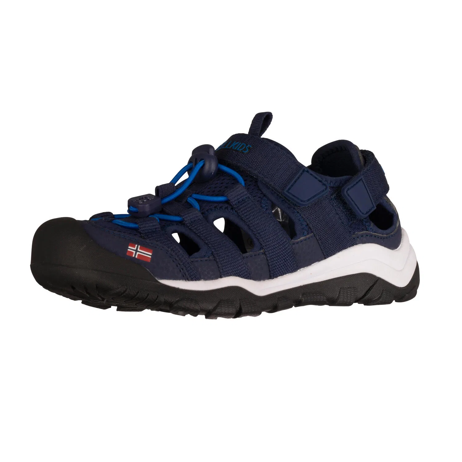 Детские сандалии с закрытым носком Kristiansand Sandal XT Trollkids, Navyblau / Blau — фото 4