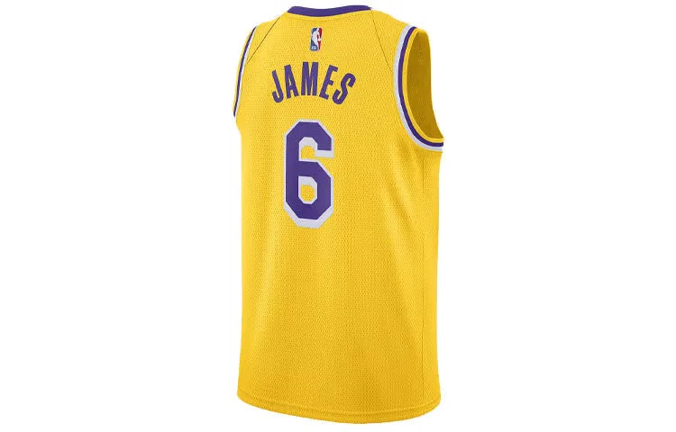 Джерси баскетбольное с принтом LeBron James 6 Nike, желтый
