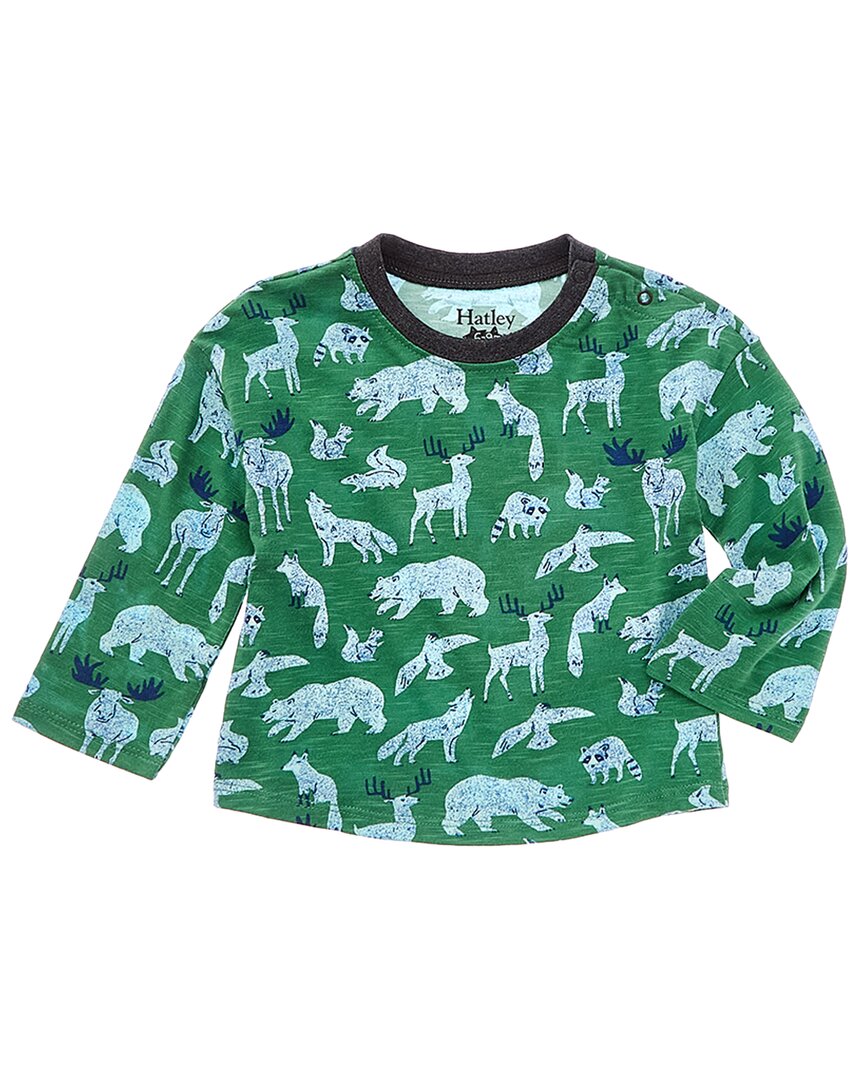 

Футболка Hatley Forest Creatures с заниженными плечами, зеленый