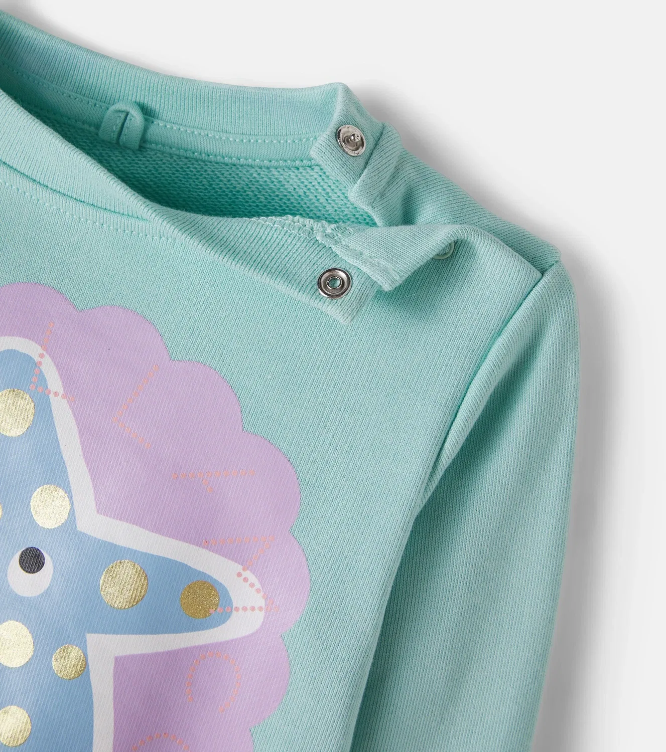 Детская толстовка из хлопкового трикотажа с принтом, Stella Mccartney Kids, синий — фото 4