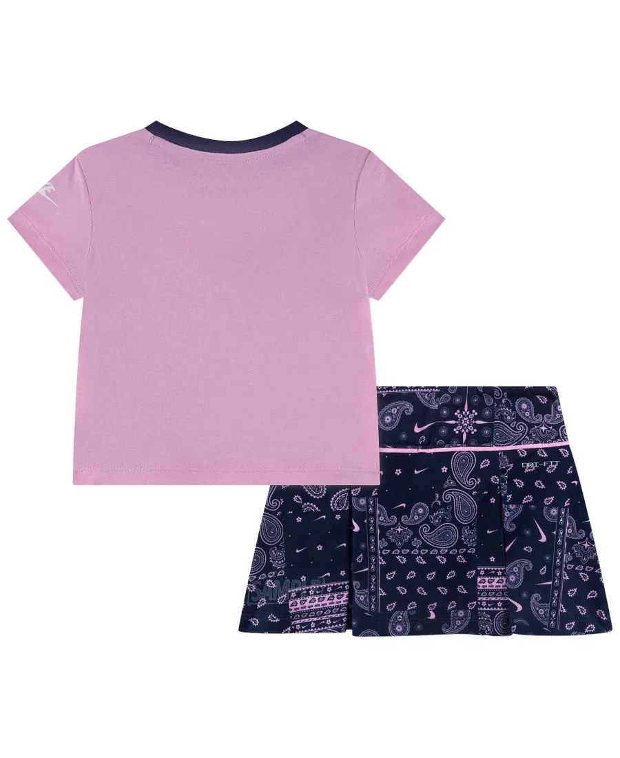 Комплект из футболки и юбки-шопера Nike Retro Remix, Pink — фото 2