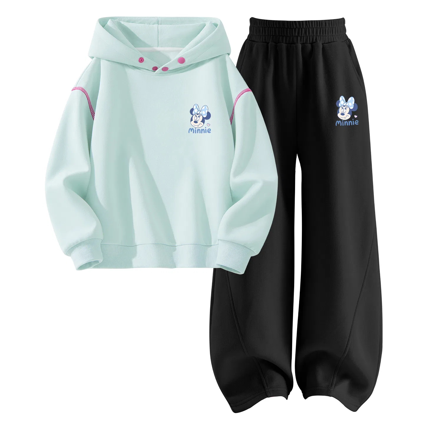 Детский спортивный комплект с капюшоном, Ди Л Кьют Нини К, Disney, Clearwater Blue/Black