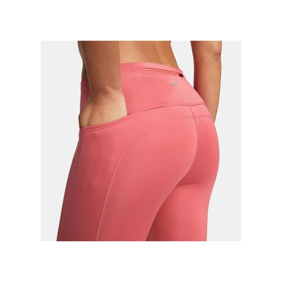 Женские леггинсы с высокой посадкой Dri-Fit Fast Sw Hbr Mid Rise 7/8 Nike, Розовый — фото 4