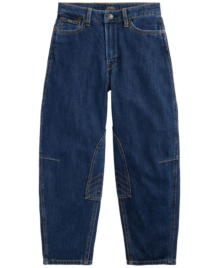 Джинсы для девочки с изогнутым зауженным кроем Polo Ralph Lauren, Lucero Wash — фото 3