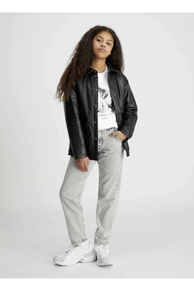 Женские свитшот с принтом Crystal Graphic Calvin Klein, White