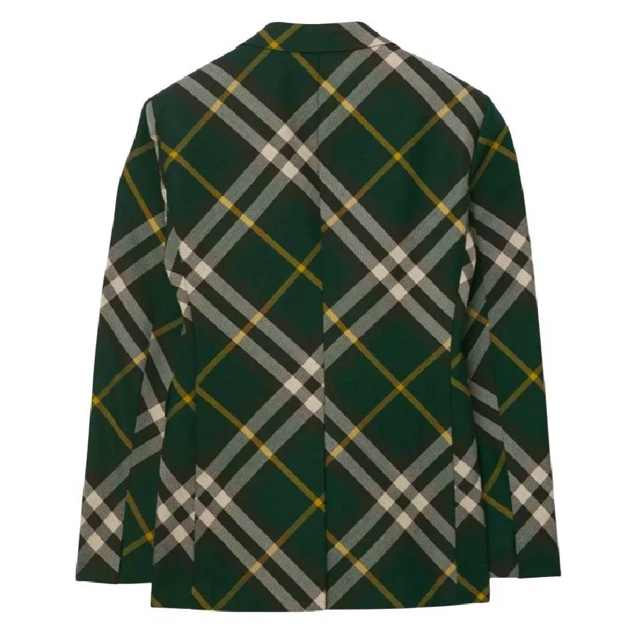 Блейзер из шерсти Tailored Check Pattern Wool Blazer Burberry, Ivy Ip Check — фото 2
