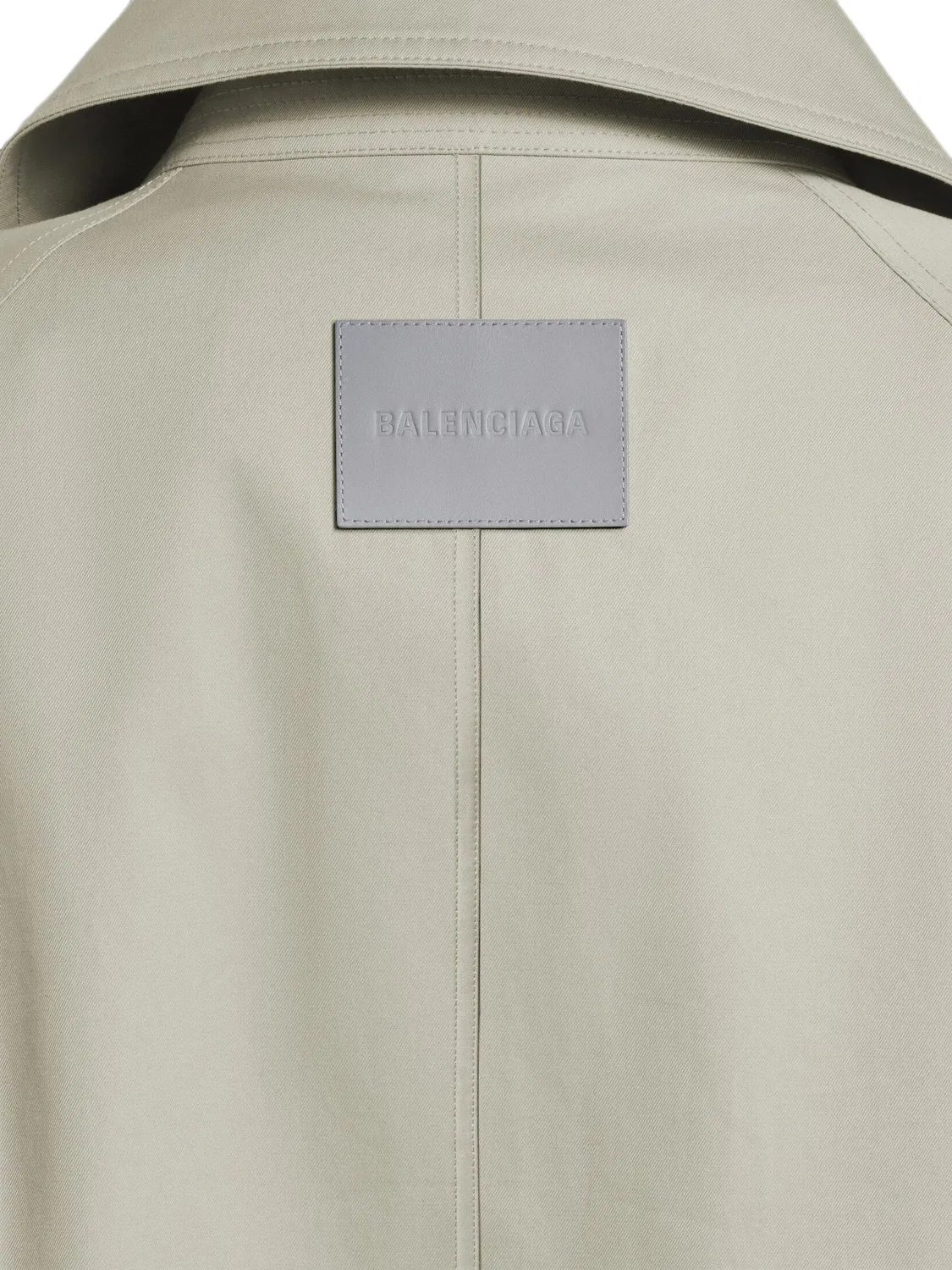 Balenciaga Тренч укороченный двубортный серый — фото 2
