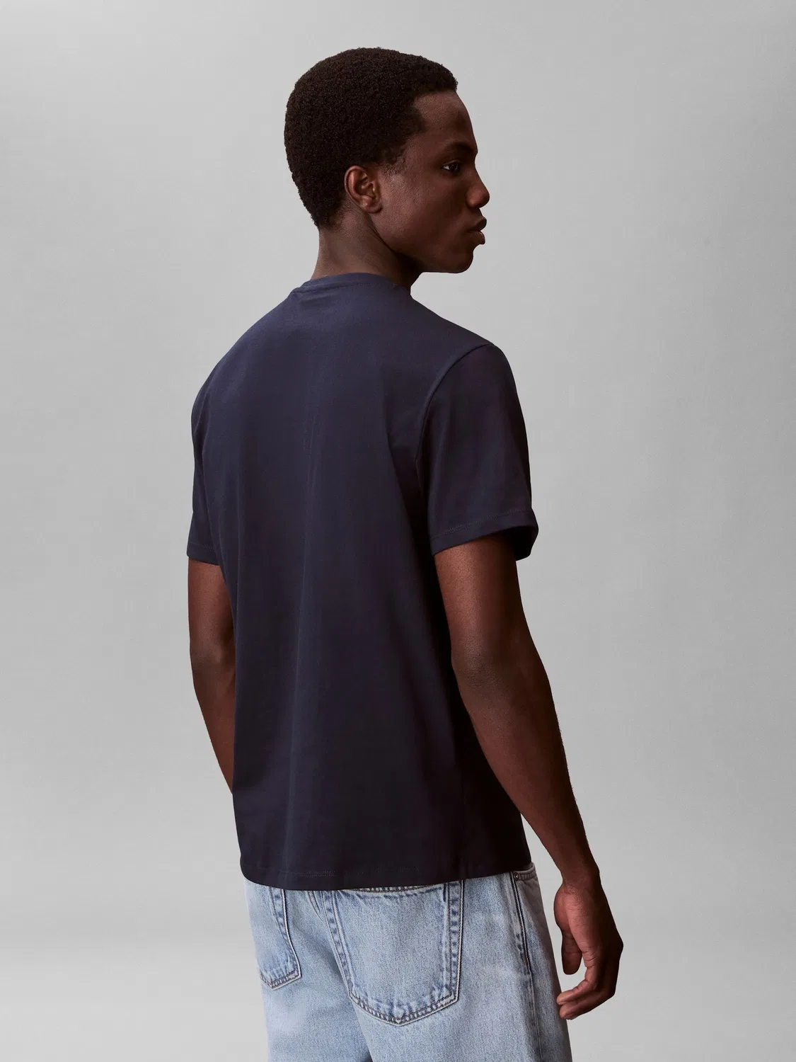 Футболка с монограммой Calvin Klein, Navy Blue — фото 4