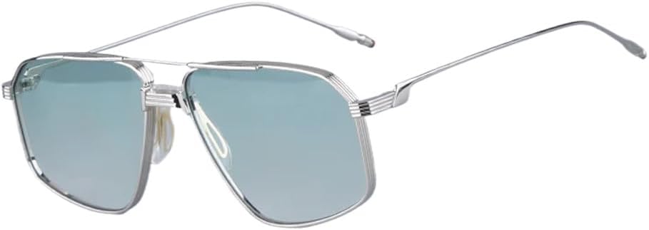 

Солнцезащитные очки UYPTK UV400 с двойной перемычкой, прозрачной градиентной металлической оправой, для женщин и мужчин, для занятий спортом на открытом воздухе и путешествий, C6 YLTPHD, C6