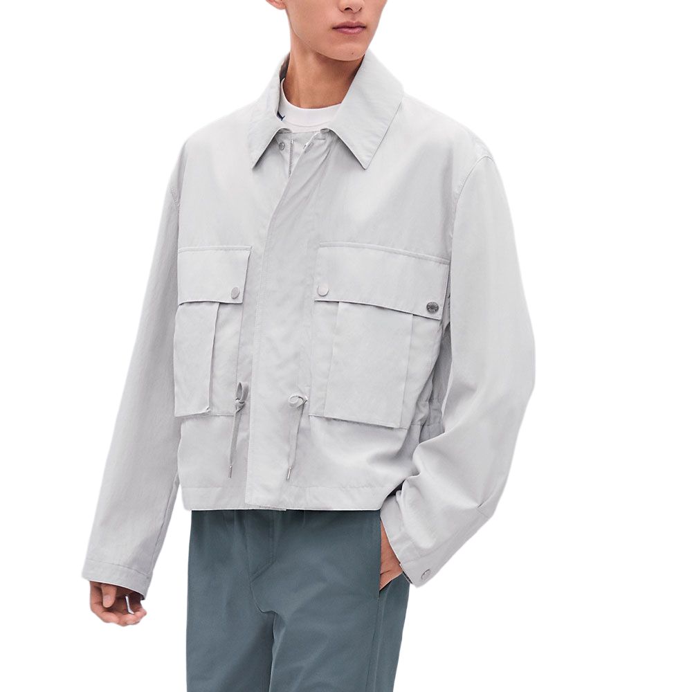 

HERMES Куртка мужская серая белая, Gray White
