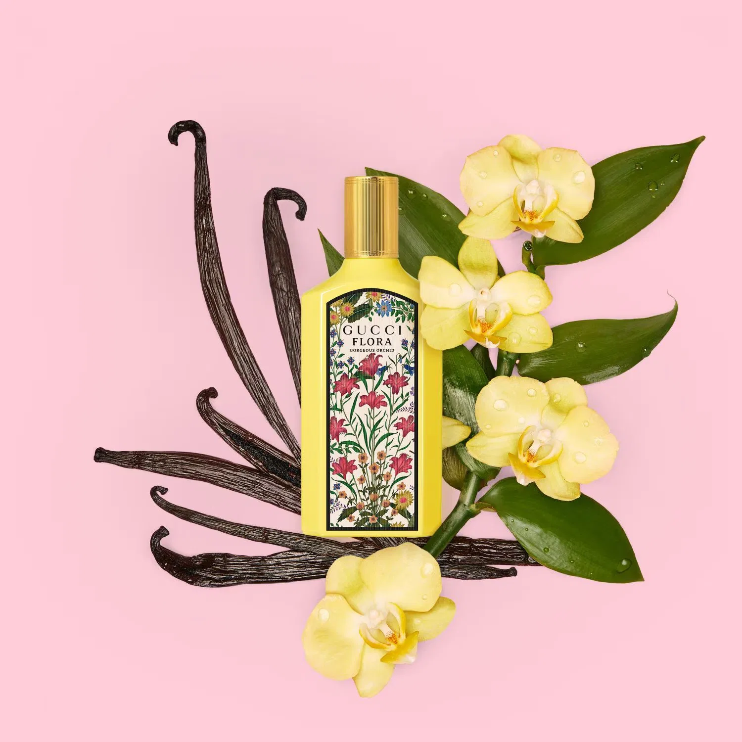 Парфюмерная вода 100 мл с ванильно-орхидейным ароматом GUCCI Flora Gorgeous Orchid — фото 4