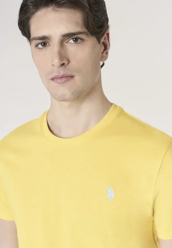 Футболка хлопковая Basic t-shirt, U.S. Polo Assn., желтый — фото 4