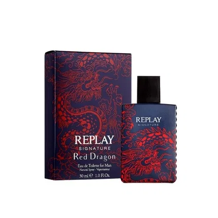 Туалетная вода древесно-пряная REPLAY Signature Red Dragon For Man, 30 мл