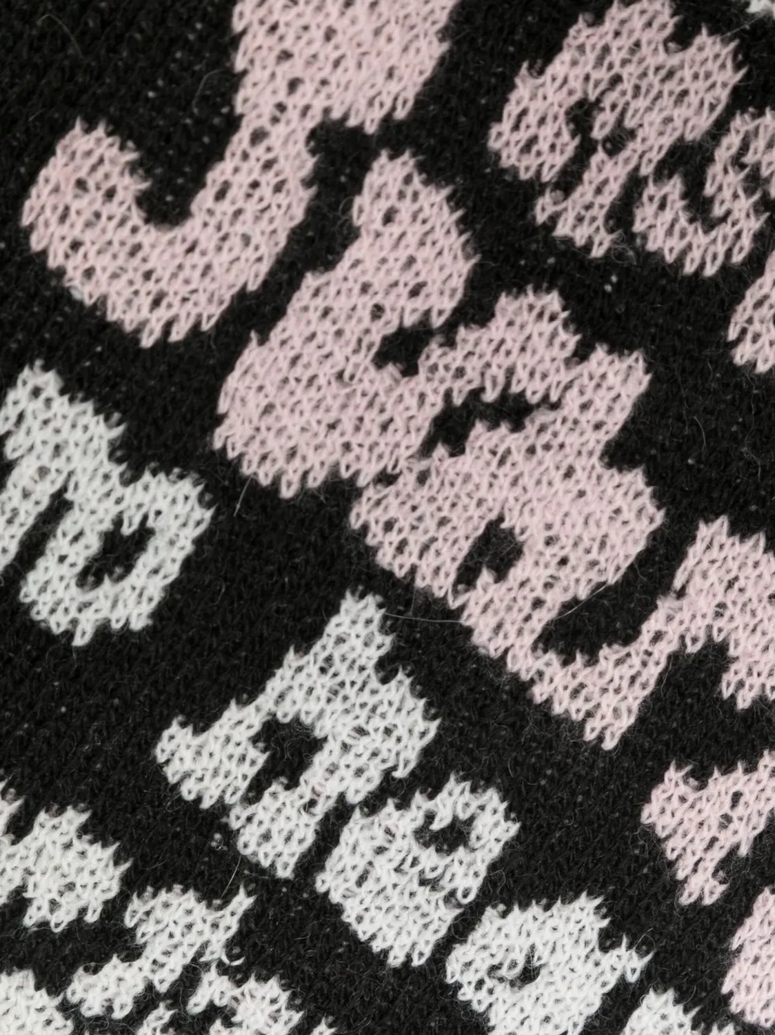Вязаная миди-юбка интарсия MSGM, черный — фото 3
