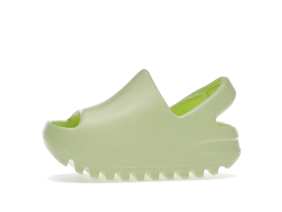 Детские шлепанцы Yeezy Slide Adidas, Glow Green — фото 3