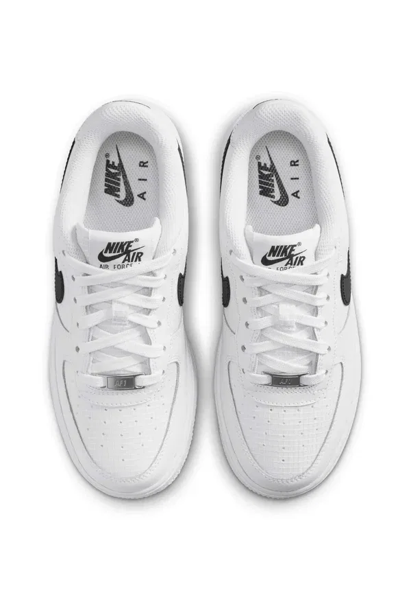 Кроссовки кожаные Air Force 1 Tech Nike Sportswear, White, белый/черный — фото 3