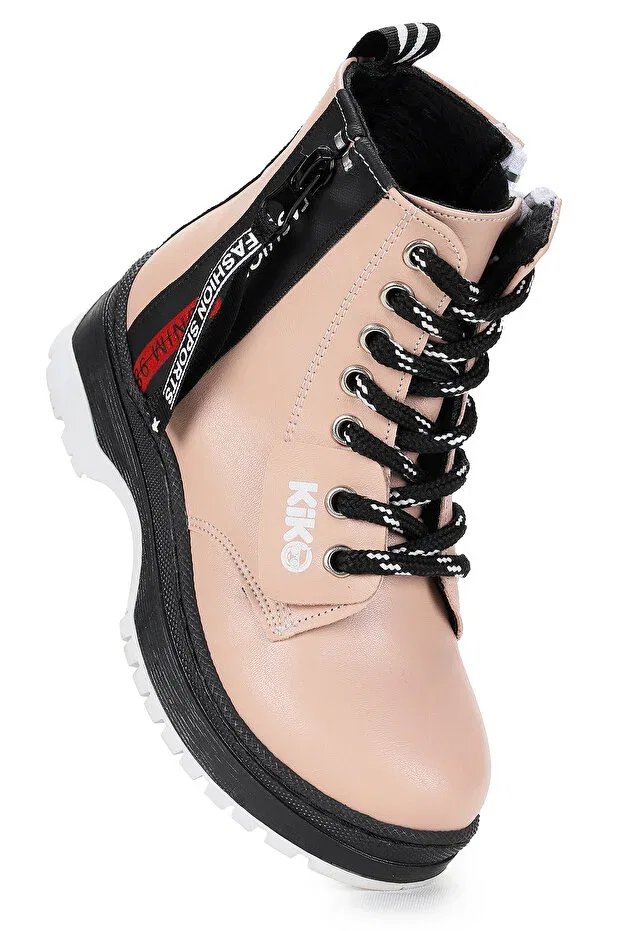 Детские ботинки для девочек с коротким каблуком Kiko Kids, Pink