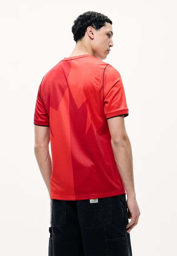 Футболка из полиэстера Nike Performance University Red/Gym Red/Black/White, белый/черный/красный — фото 3