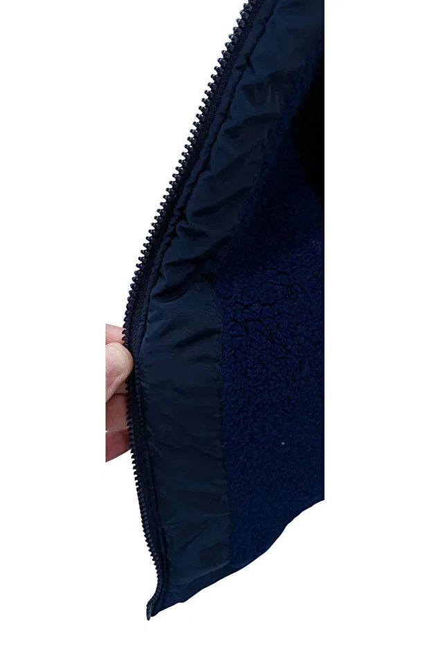 Детское пальто для мальчиков с вышивкой speedy Irem Çocuk Giyim, Navy Blue — фото 3