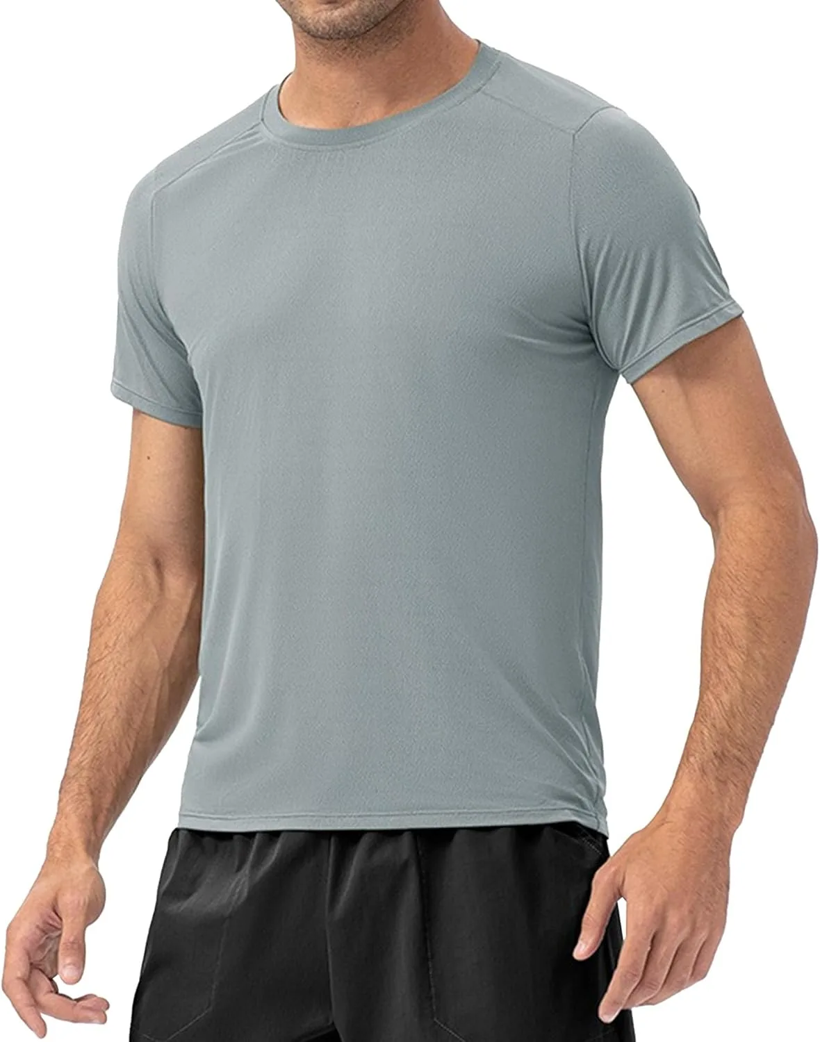 

Мужская футболка Quick Dry с круглым вырезом, дышащая, для фитнеса и спорта Zylphorix