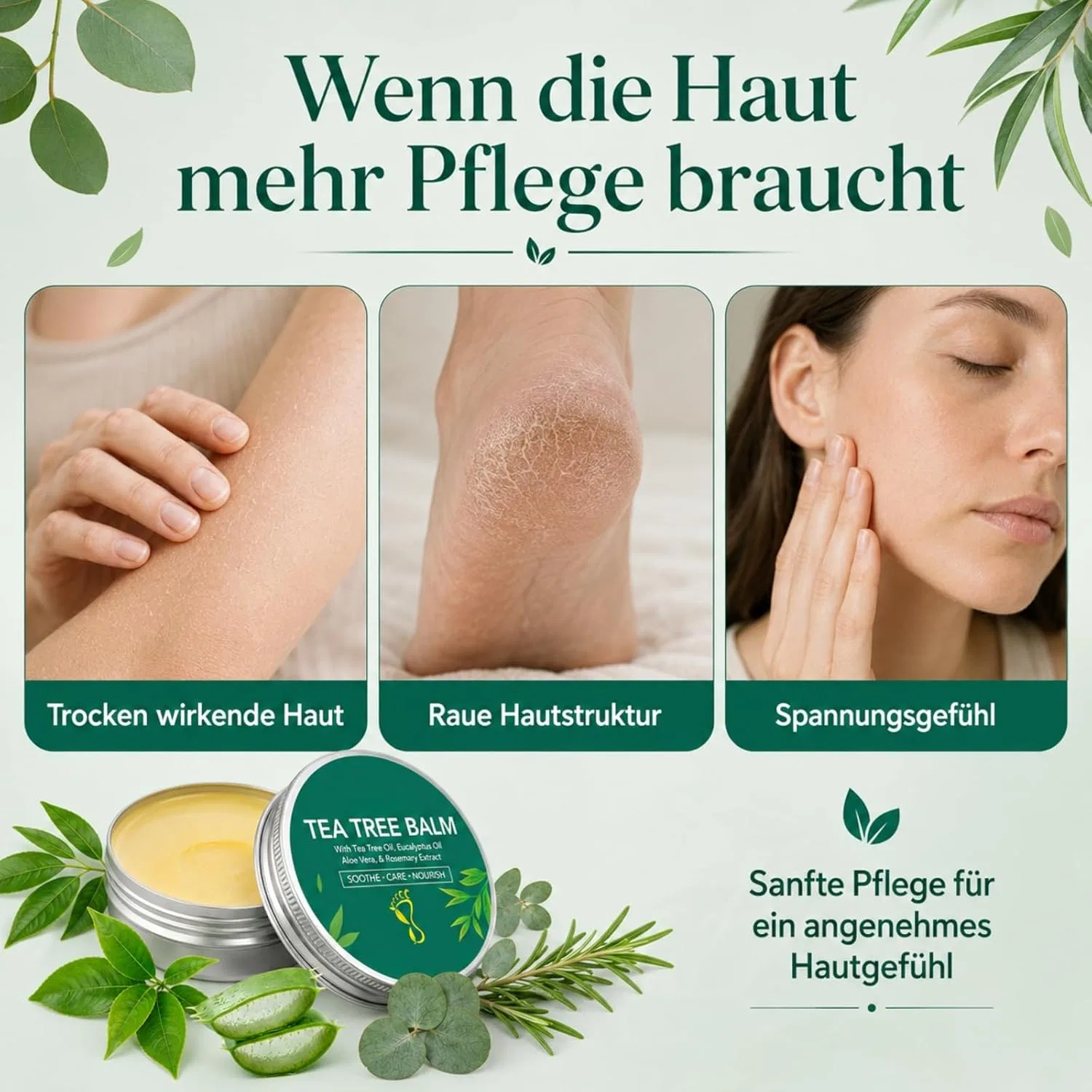 Крем Teebaumöl Creme, Barevel, 60 г — фото 4