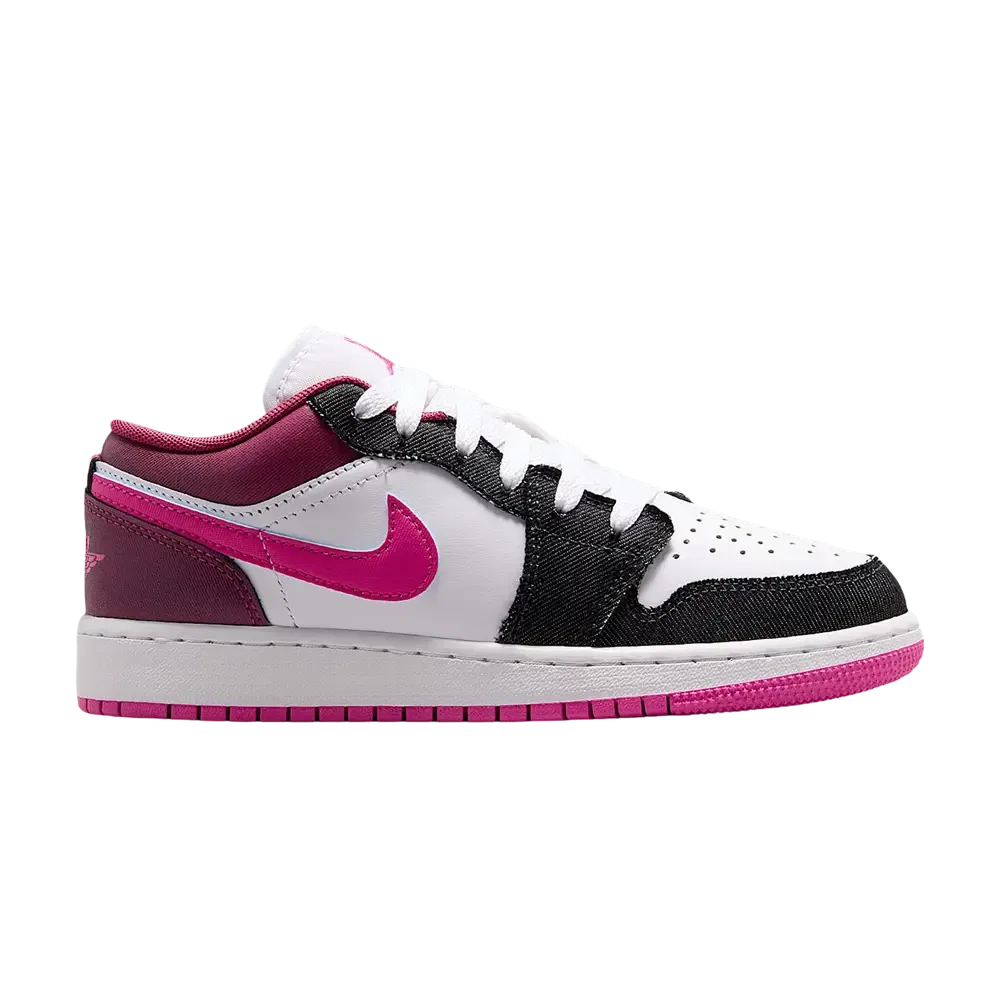 Кроссовки Air Jordan 1 Low SE GS, белый