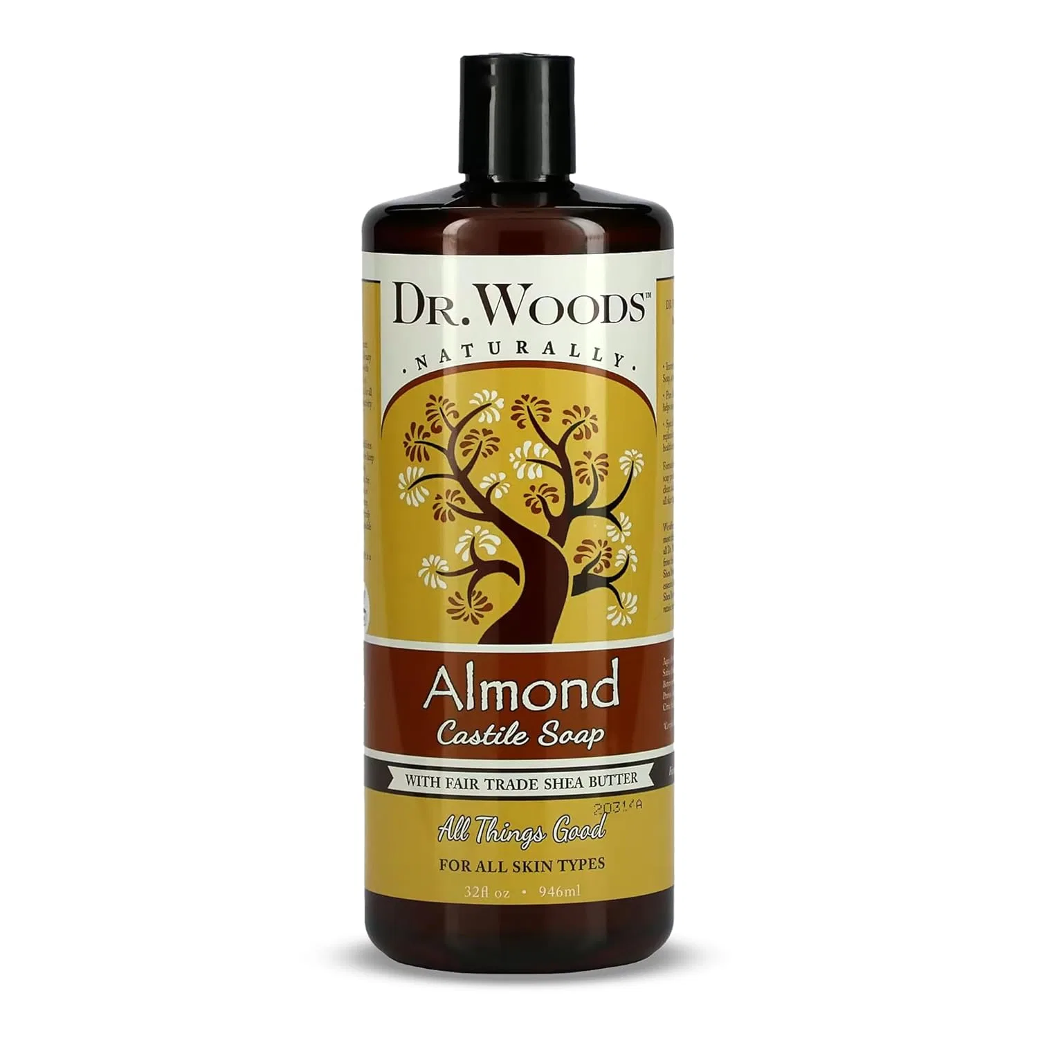 Гель для душа Almond Soap, Dr. Woods, 946 мл