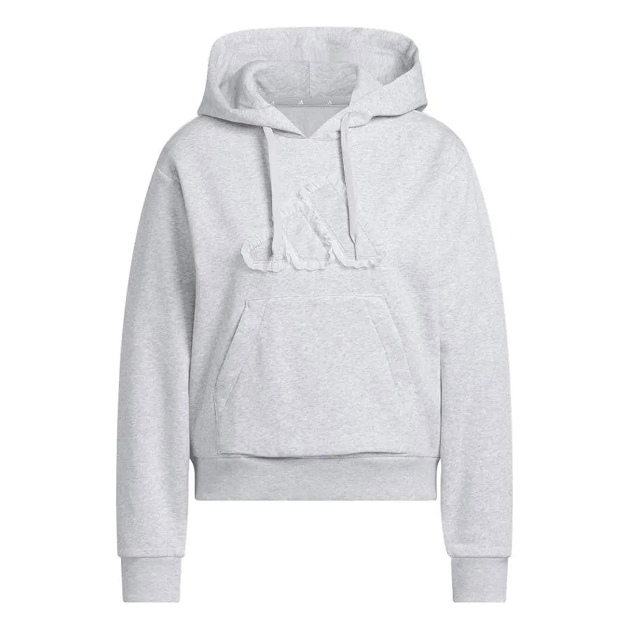 Свитшот женский с длинным рукавом и капюшоном adidas W Co Ruff Hd, Серый — фото 2