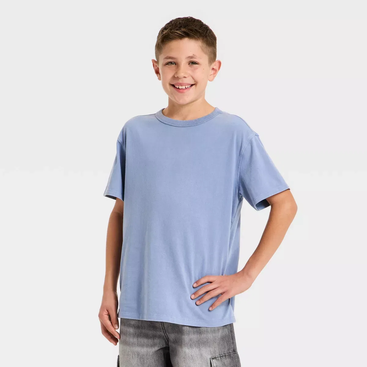 Детская футболка с коротким рукавом Oversized BOYS ART CLASS, Light Blue