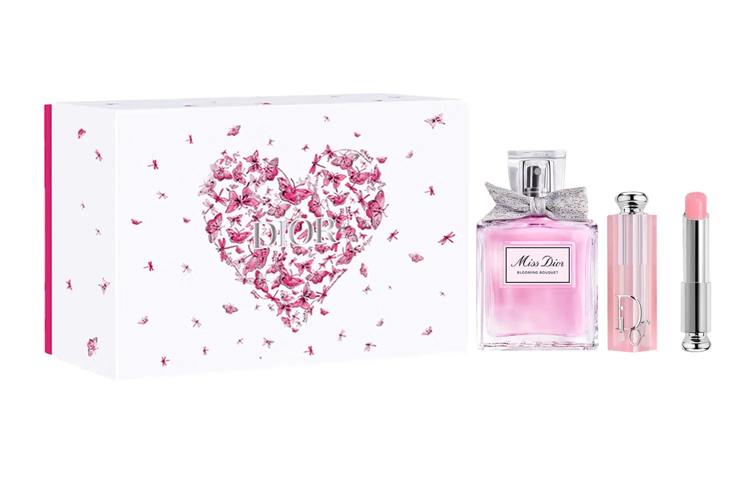Женский подарочный набор парфюма и бальзама для губ DIOR, 50 мл, Pink Butterfly Box Limited Edition, #004 — фото 2