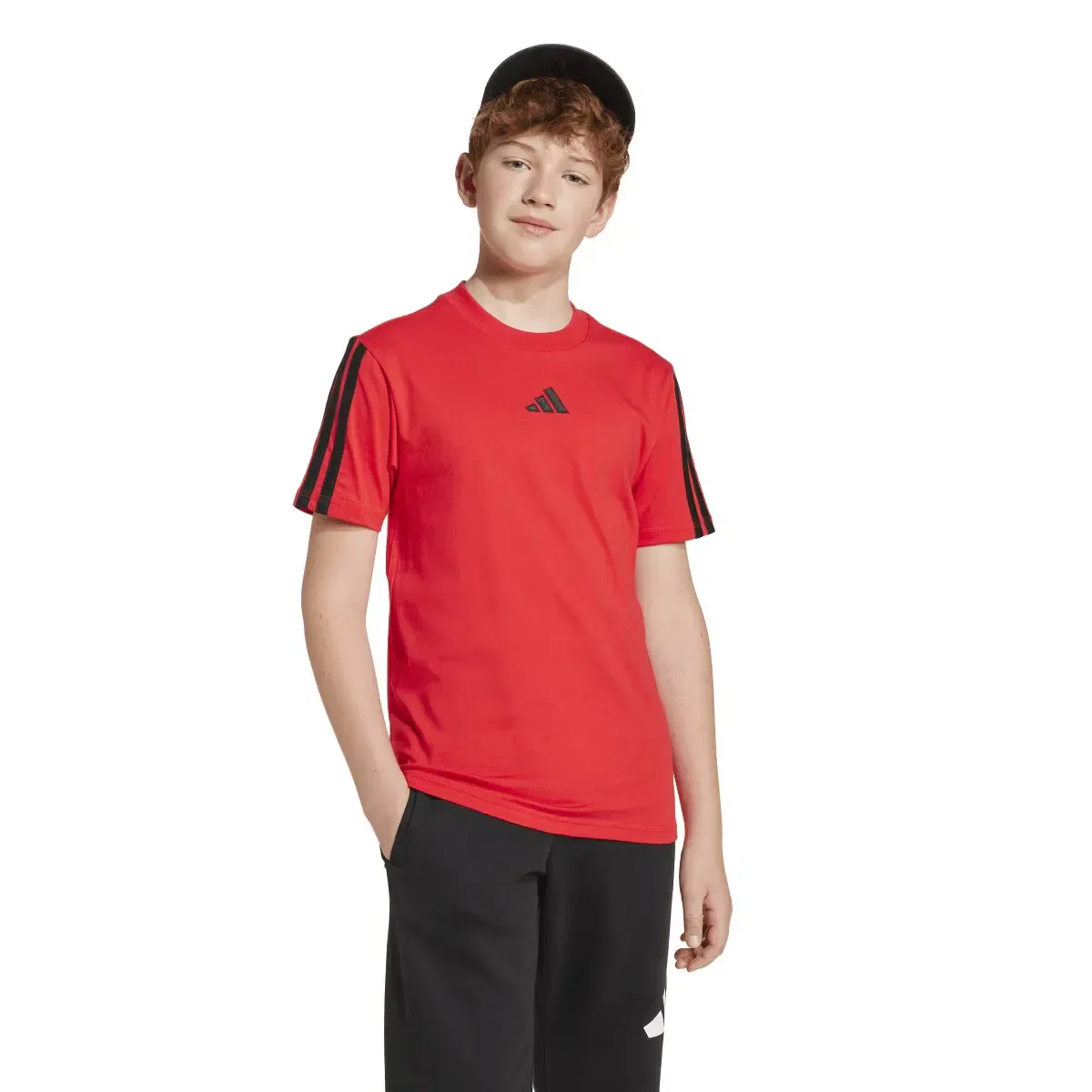 Детская футболка для мальчиков хлопковая Essentials adidas, Rojo