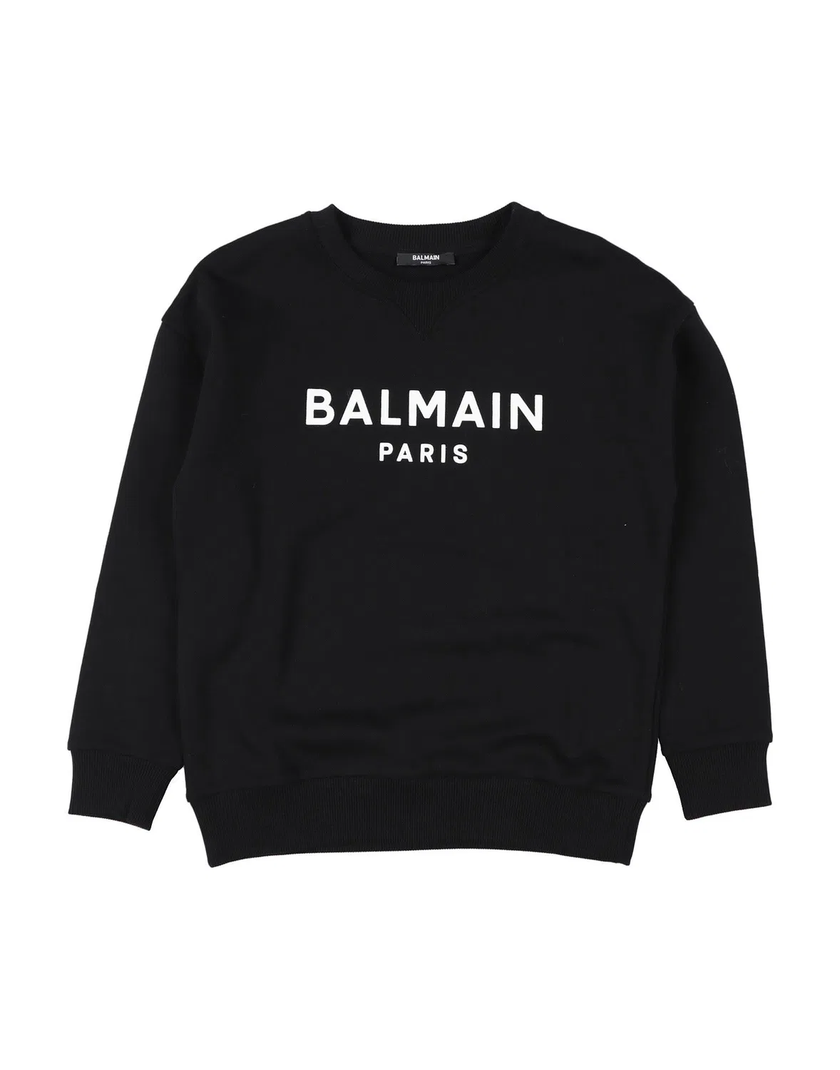 Детский свитшот для мальчиков с принтом Balmain, черный