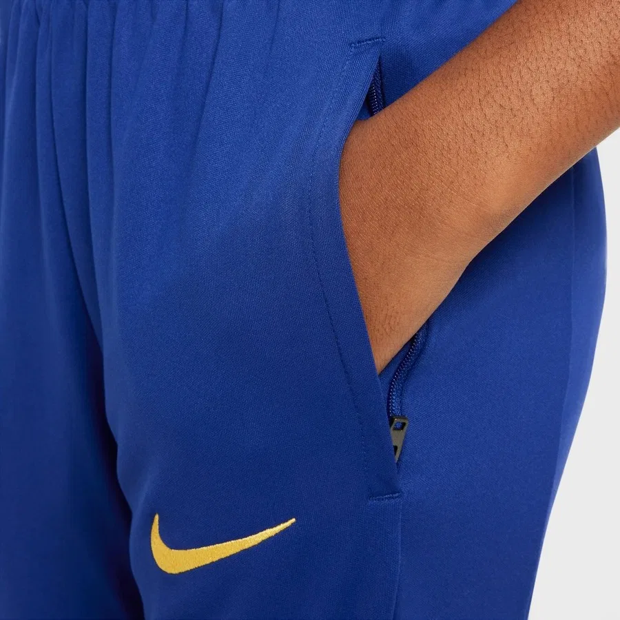 Спортивные брюки с эластичным поясом, модель FC Barcelona Academy Pro, Nike, Синий — фото 4