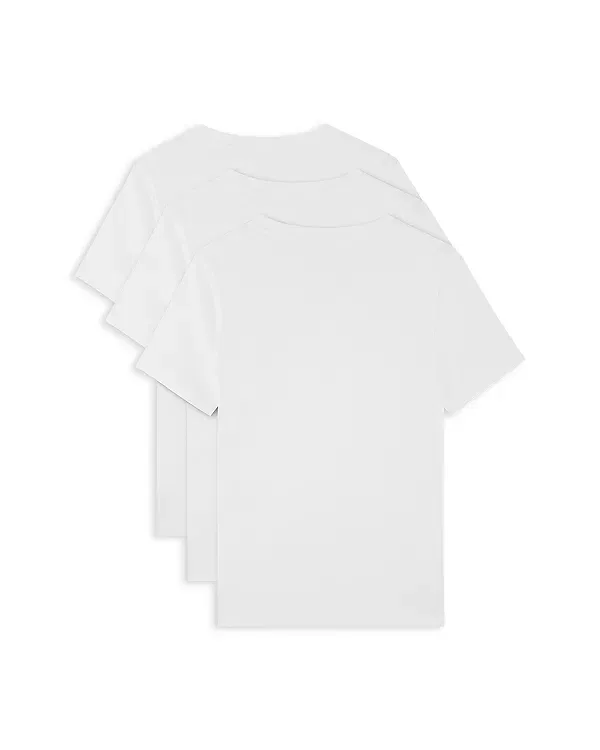 Детский комплект футболок для мальчиков хлопковый Lacoste, Blanc — фото 2